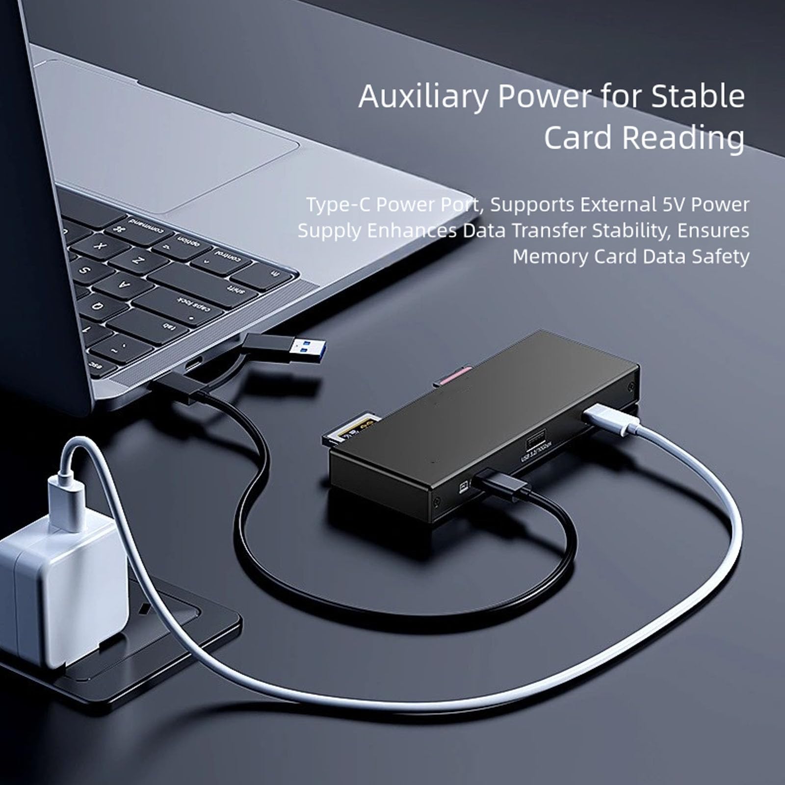 Lector de tarjetas de múltiples interfaces para tarjetas CFe tipo B tipo A SD4.0 para sistemas a través de USB 3.2 CFe tipo B