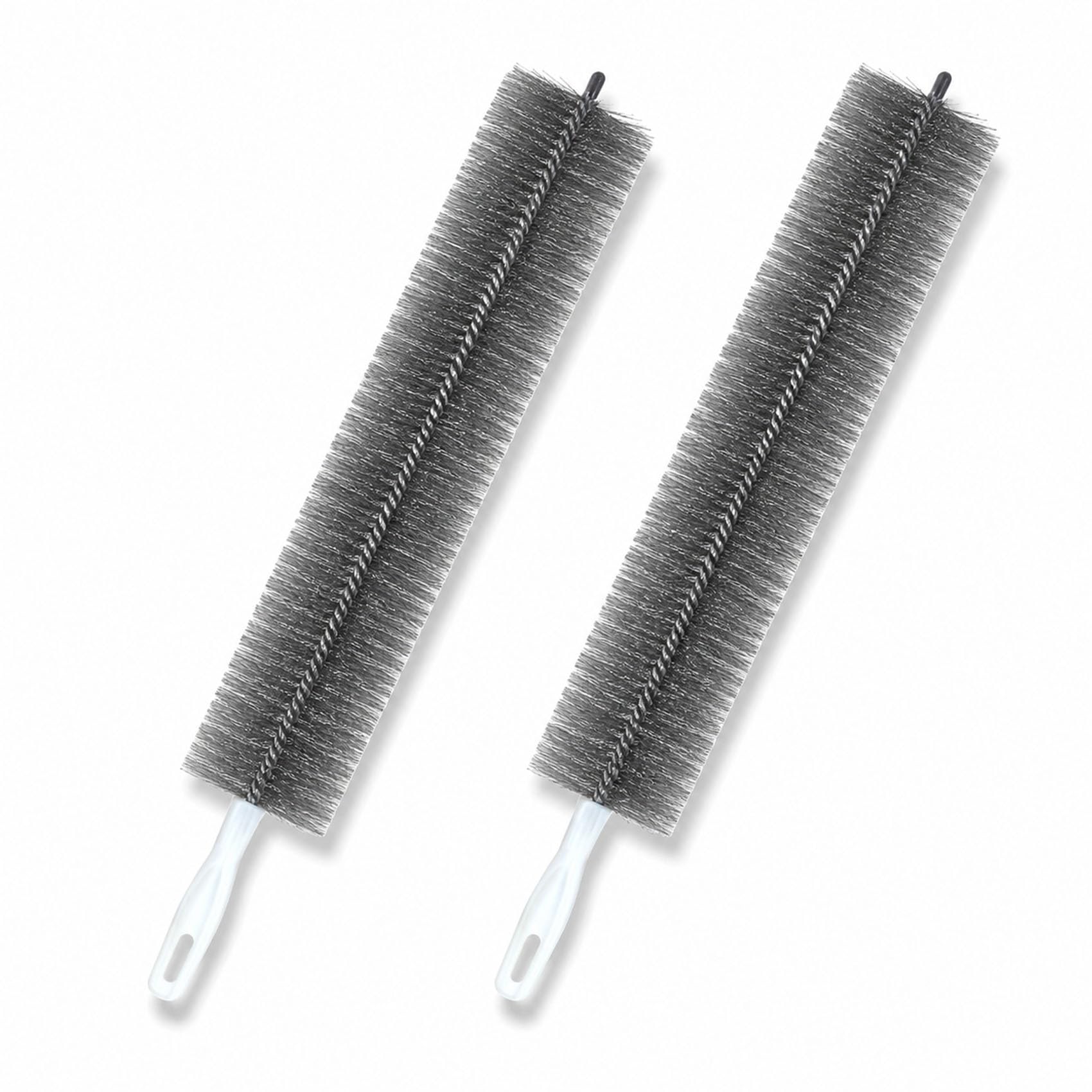 Fan Cleaning Brush, Bendable Microfiber Duster for Fan Blades, AC Vents, Blinds and Car Vents, Washable Reusable Home Cleaning Tool (2pcs Gray)