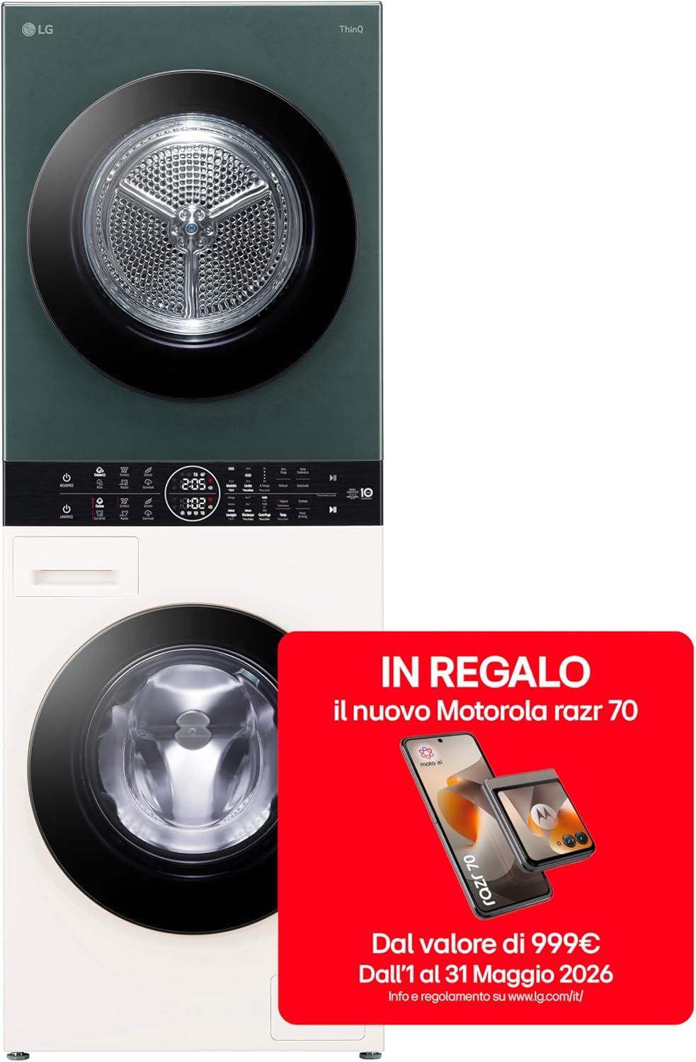 LG WashTower WT1210EGF: La Soluzione Perfetta per il Tuo Bucato!