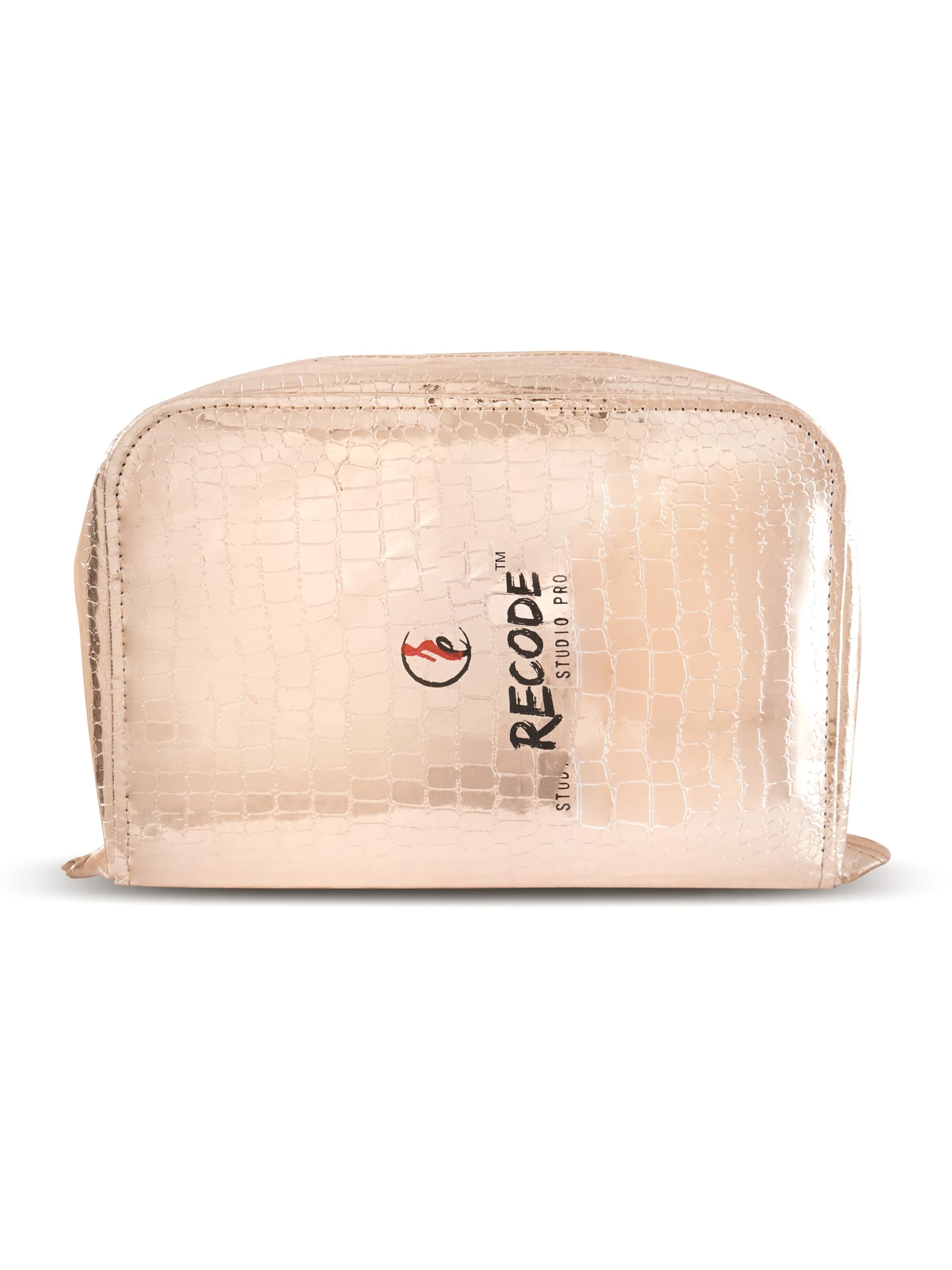 Recode Set di pennelli da 10 pezzi con custodia premium in oro rosa