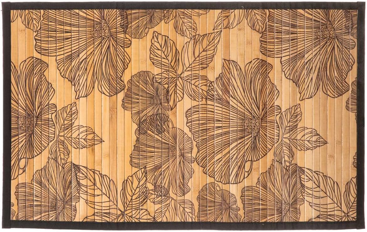 Five - Tapis de Salle de Bain Lattes en Bambou 50 x 80 cm déco