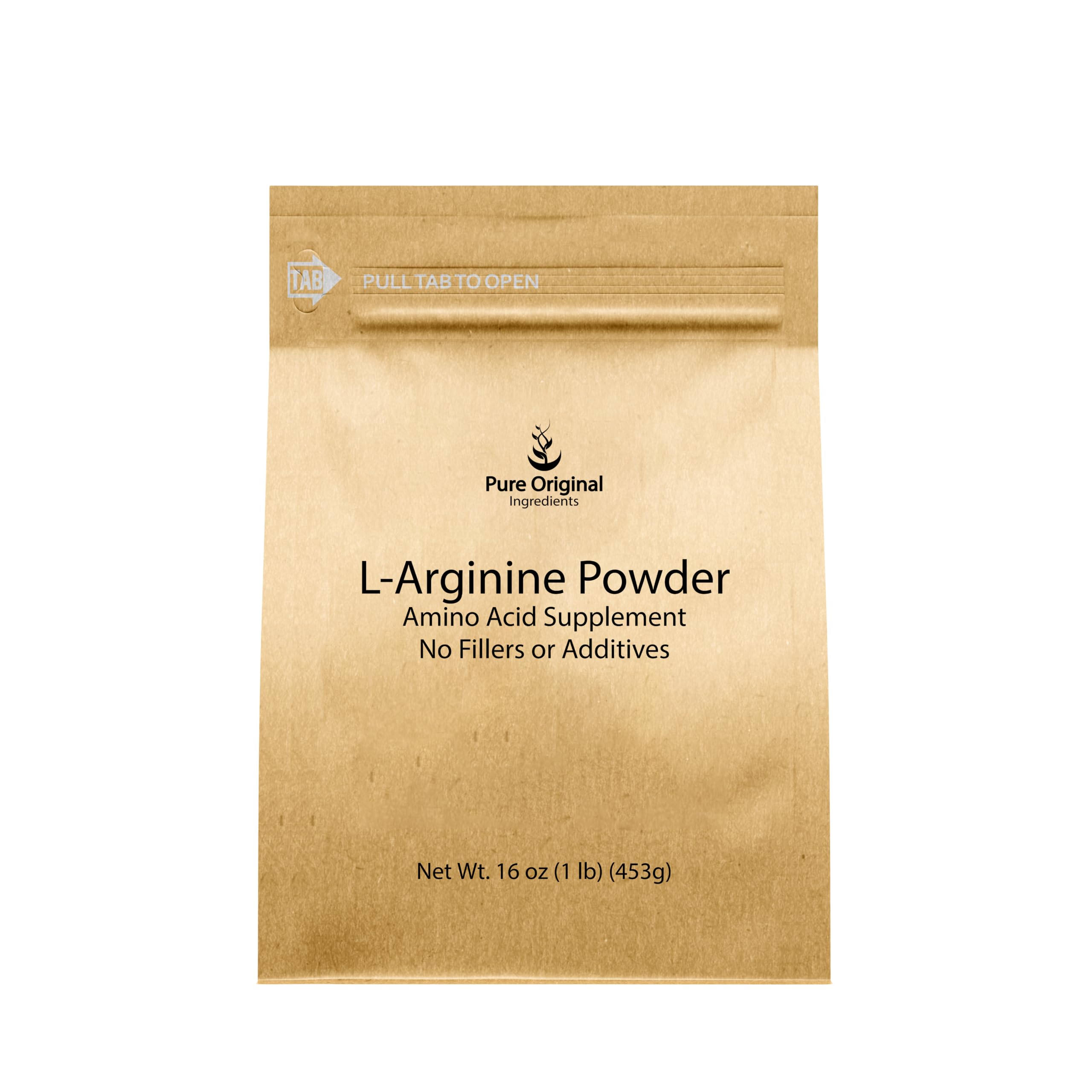 PURE ORIGINAL INGREDIENTS L-Arginine Powder (1 lb) Amino Acid, No Fillers, Dietary Supplement 1 Pound (Pack of 1)