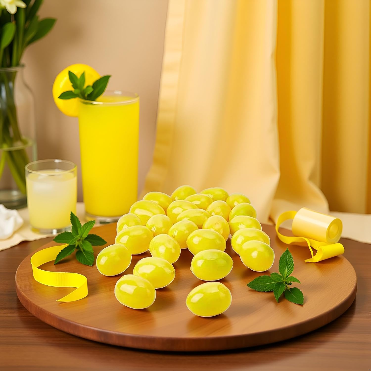 20Pcs Yellow Simulation Artificial Lemon Fake Fruit Disply Home Party Decor Artificial Fruit Trees for Home Decor Artificial Fruit Artificial Plants
