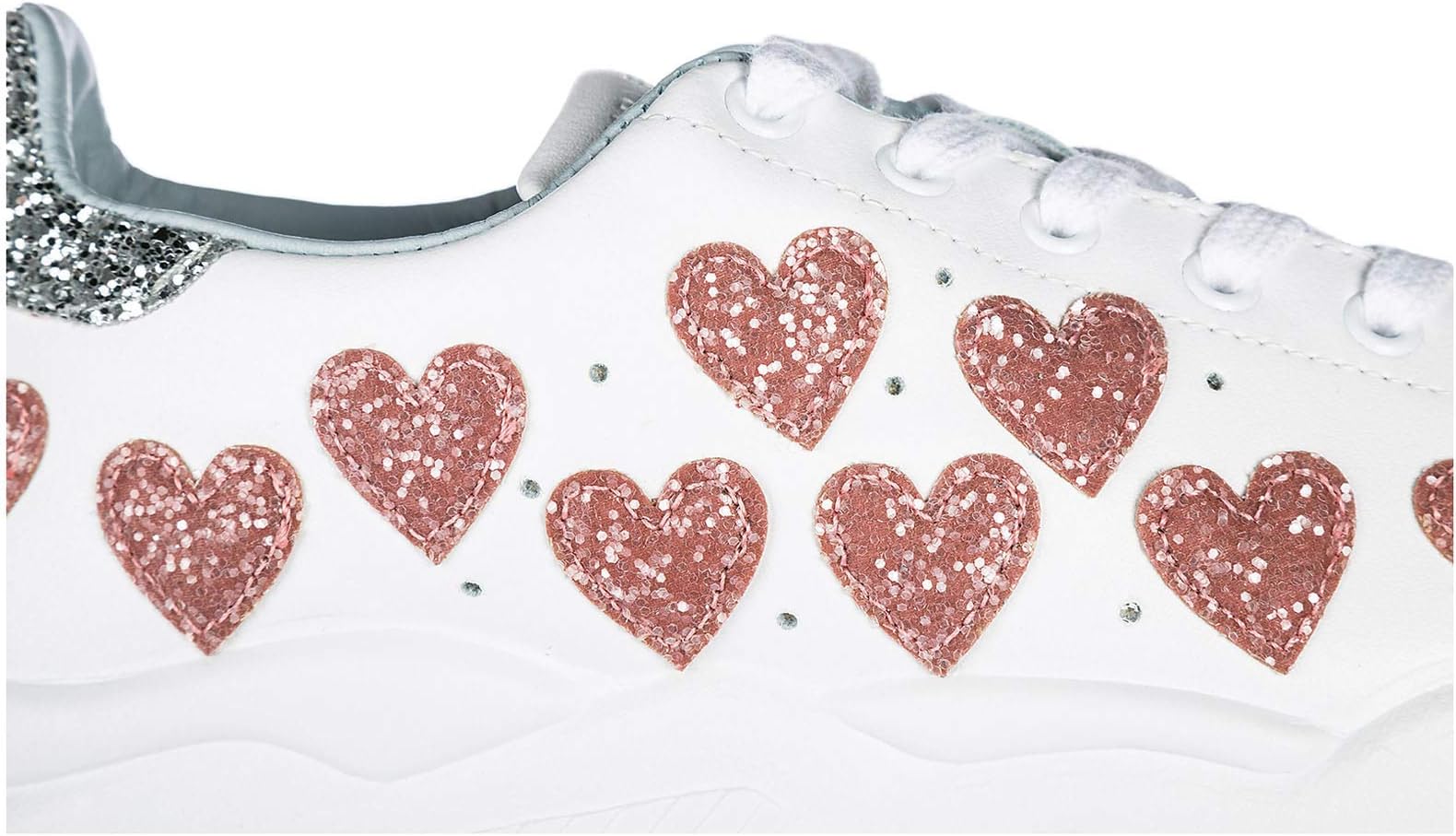 Chiara Ferragni Women's Scarpe Sneakers Donna in Pelle Nuove Roger Trainers White Bianco
