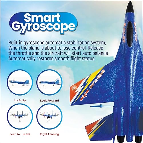Miniatura 4 de Avión RC 2.4Ghz Control remoto RTF Jet - 2 canales Su-27 aviones anticaídas - Planeador fácil de volar con estabilización giroscópica adecuado para