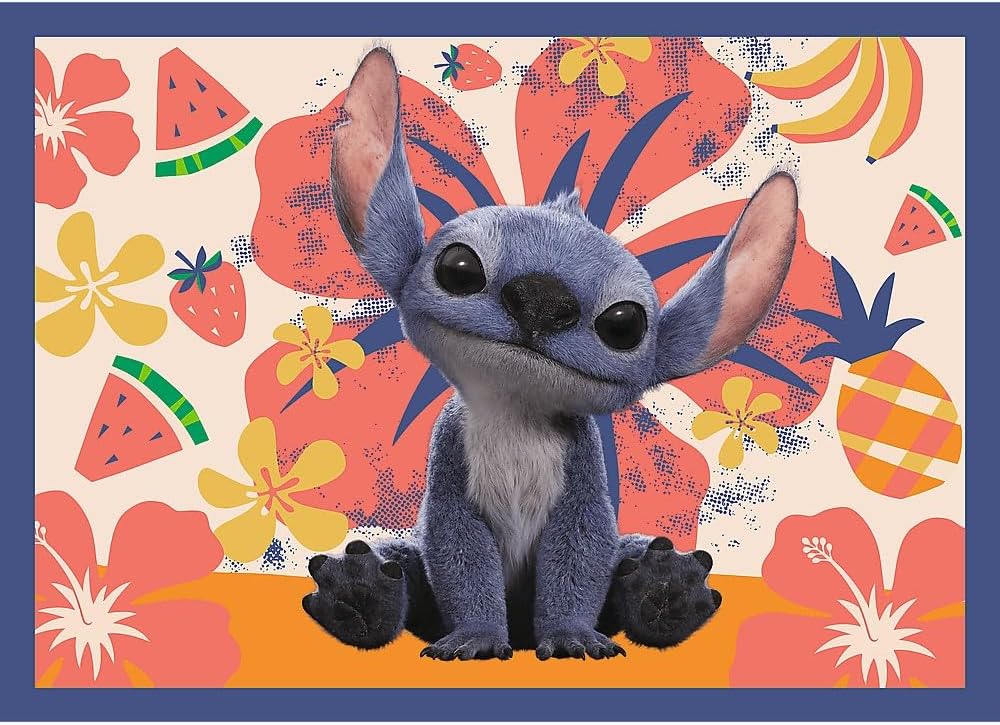 Trefl Lilo & Stitch Hawaiian Vacation 4-in-1 Jigsaw Puzzle, 35 to 70 Pieces, Various Difficulty Levels, Colourful Puzzles with Movie Figures, Fun for Children 4 Years and Up
