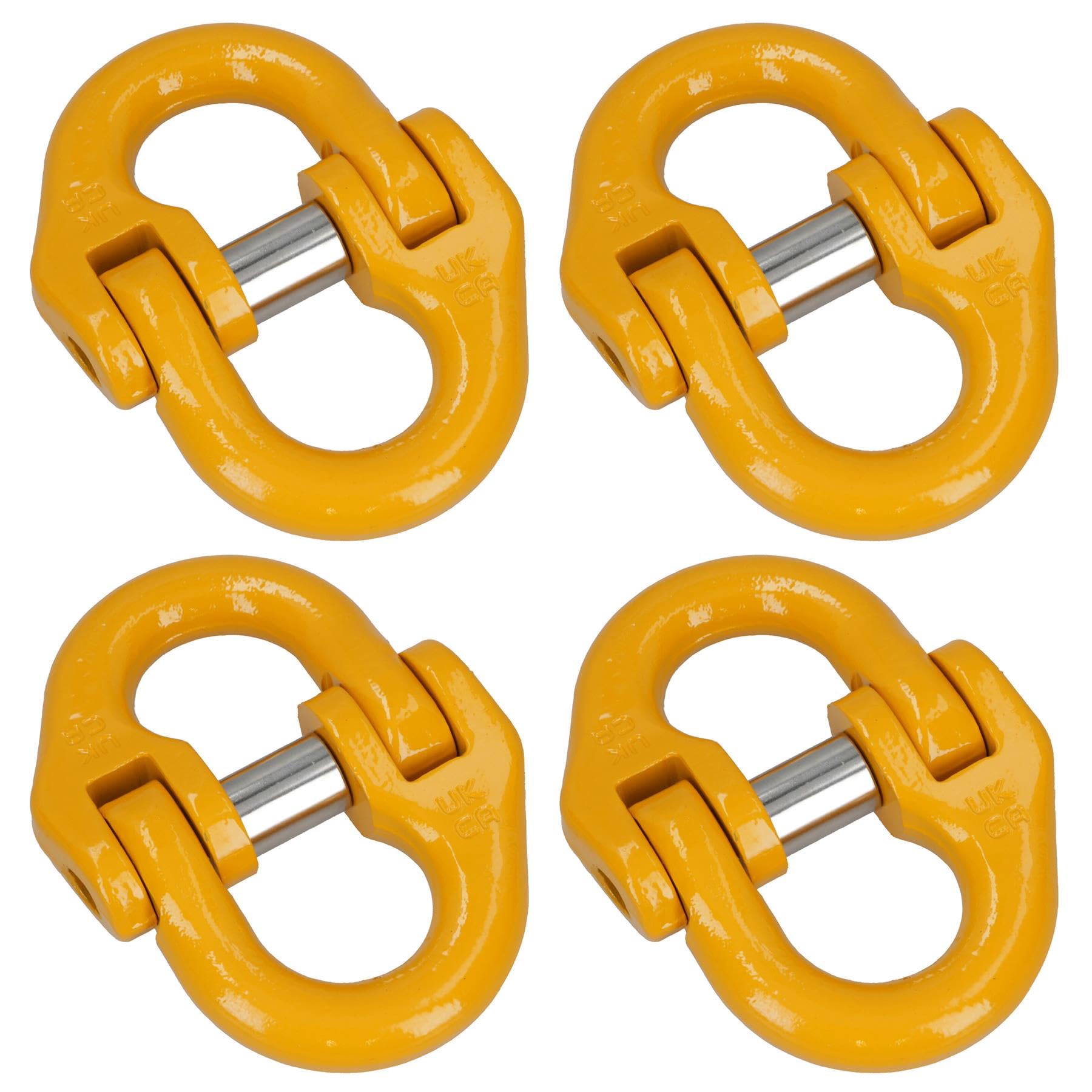 13 mm gancio di traino per sollevamento componenti di sicurezza catena di traino 5,3 tonnellate WLL 4 pezzi
