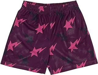 Mens Mesh Graphic Print Shorts Casual Workout Cool Shorts Gym Basketball Running Short Pants