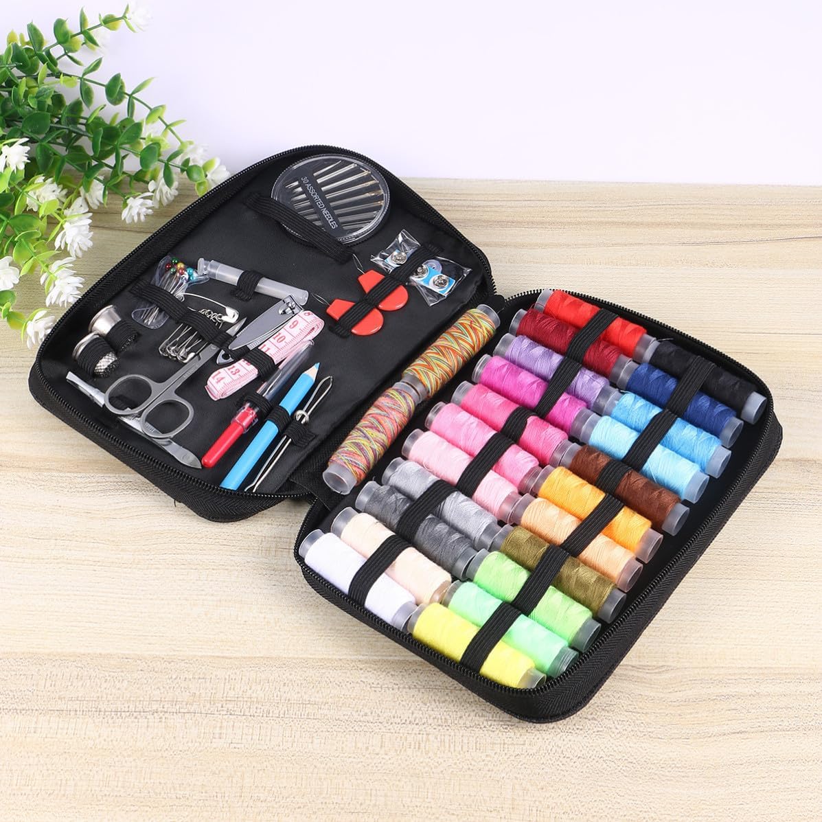 Mini Sewing Kit Set 98pcs Multifunctional for Home Travel, Portable