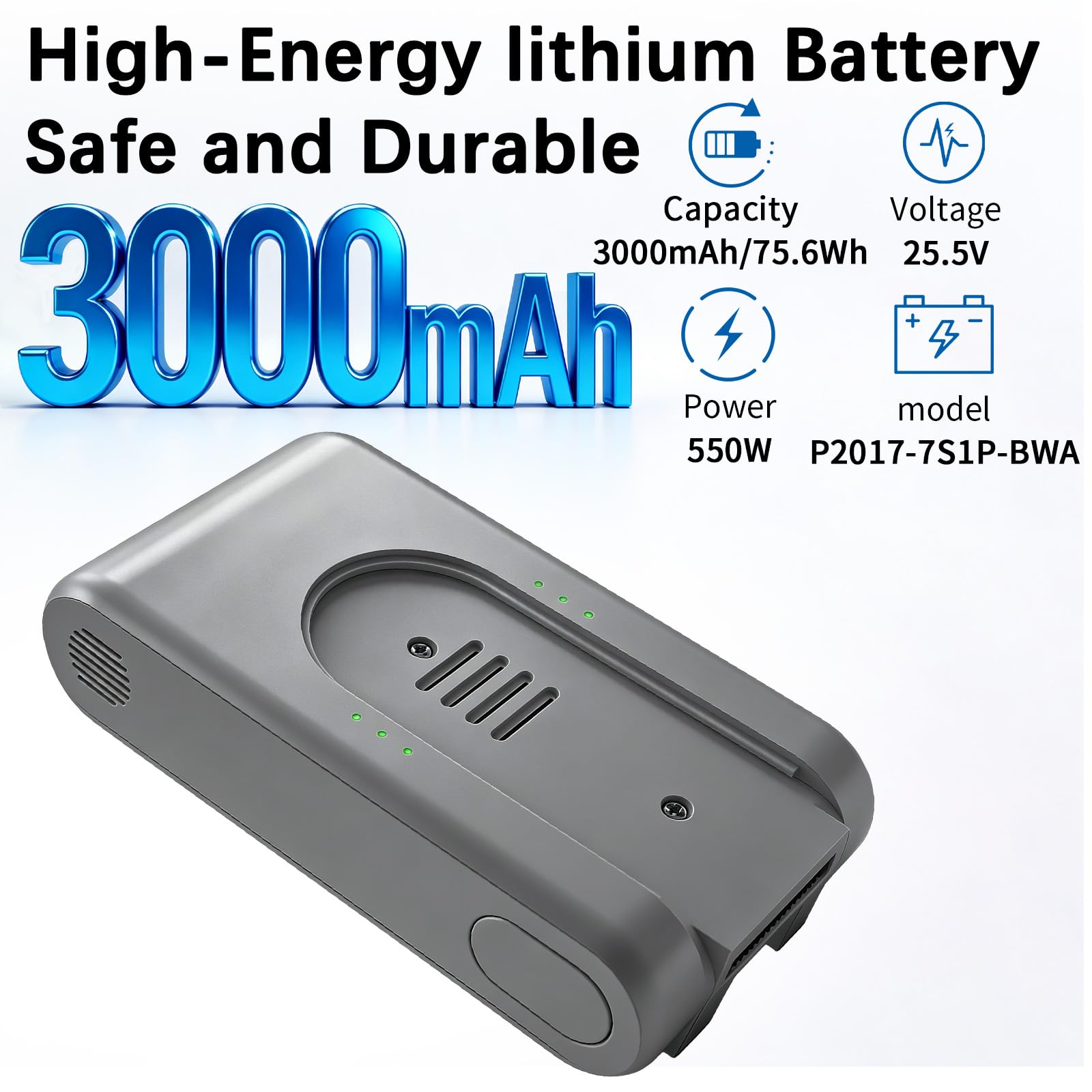 Batterie de rechange 3000 mAh 25,2 V pour aspirateur Xiaomi G9, G10, G9 Plus, batterie pour aspirateur Dreame T20, T20 Pro, T10, R10, R10 Pro, V16S, V12S