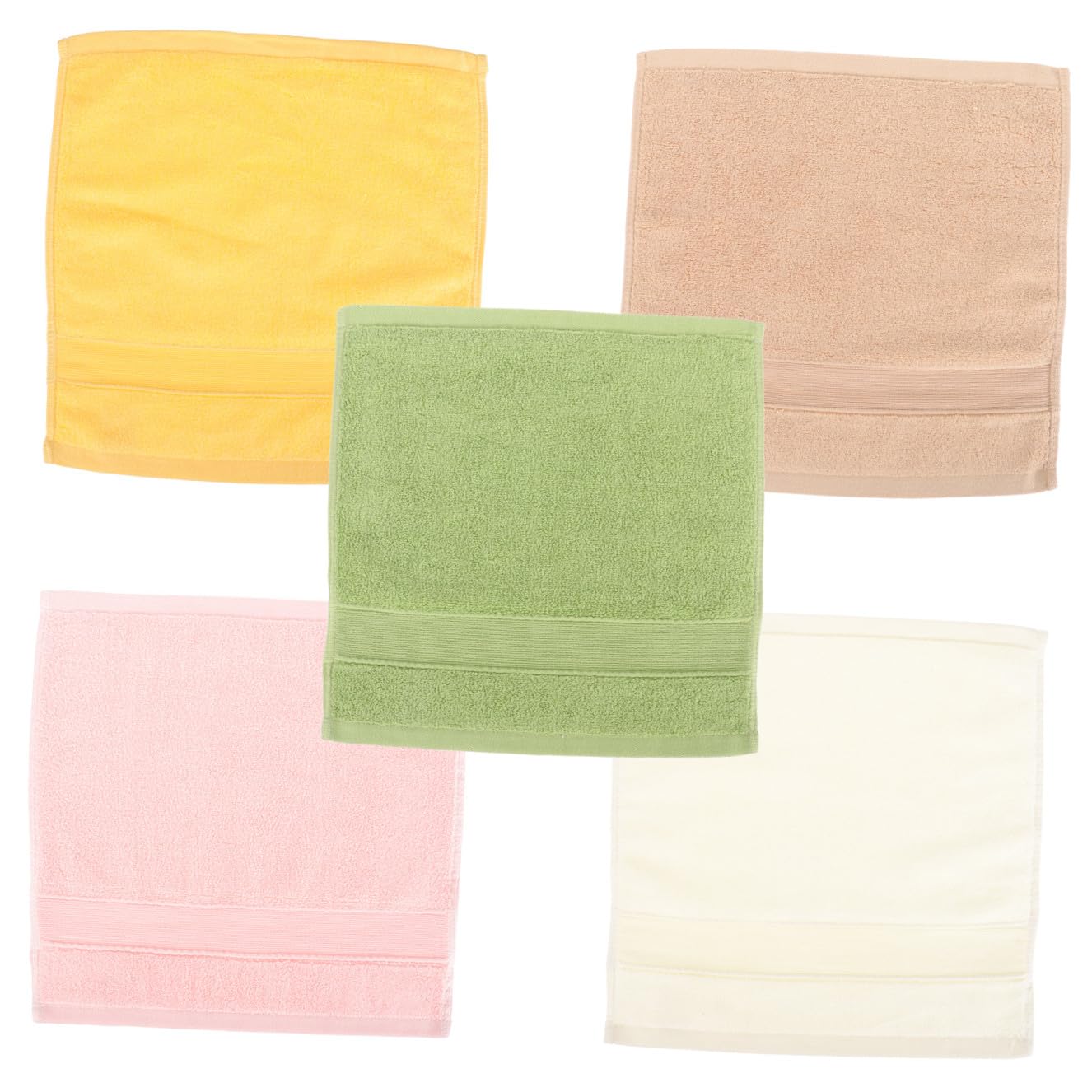 Serviettes de salive réutilisables multicolores en coton doux pour bébé - 8