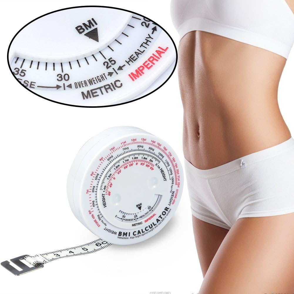 Body Tape Measure, Retractable Fitness Measurement Tape for Body Fat Tracking, Sports Measurement Tool, Accurate Body Composition Ruler, Gym Workout Tracking Accessory