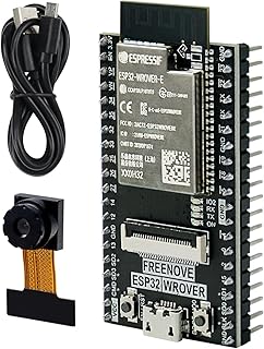 FREENOVE ESP32-WROVER CAM Board (Compatible with Arduino IDE), Onboard Camera Wireless, Python C Code, Detailed Tutorial, Example Projects