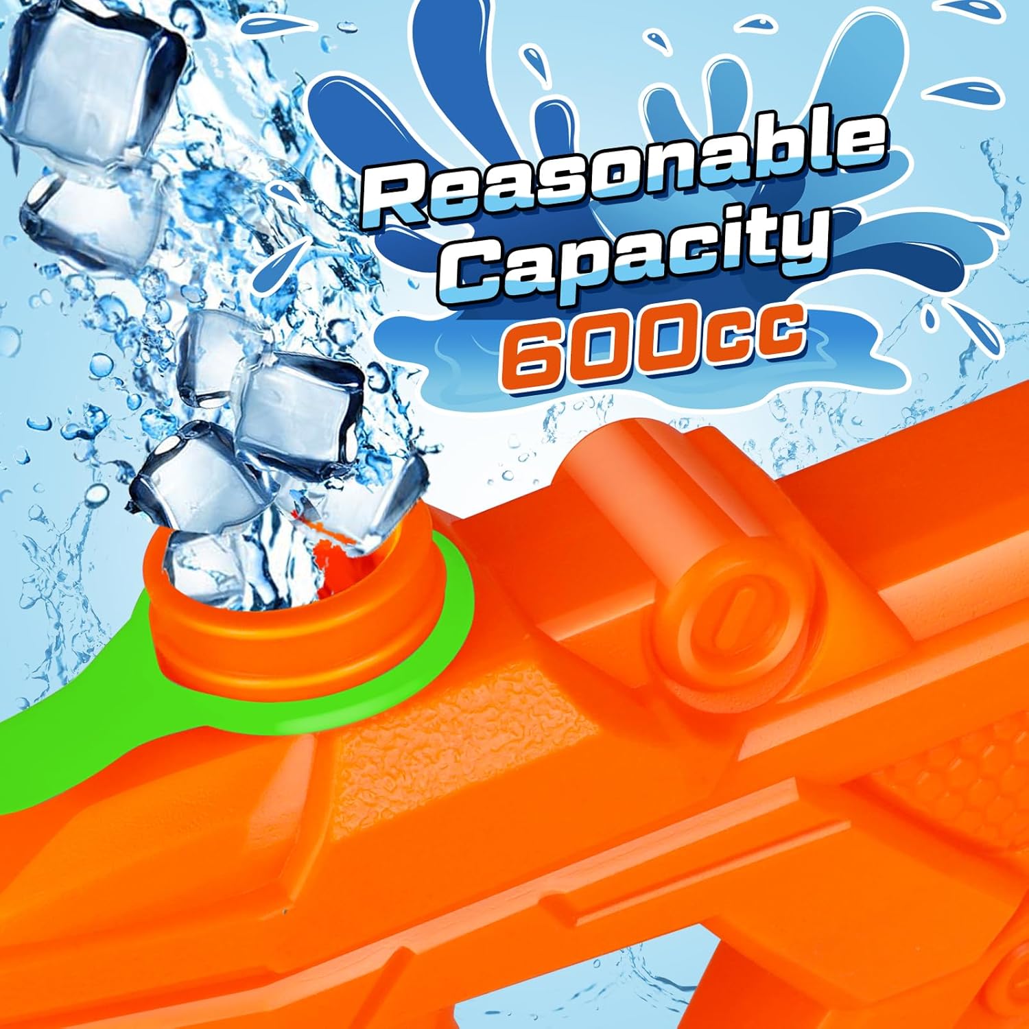 Quanquer Water Guns for Kids Adults - 3 Pack Super Squirt Water Toy Gun 600CC High Capacity Long Shooting Range Soaker Blaster for Swimming Pool Beach Outdoor Fighting Party