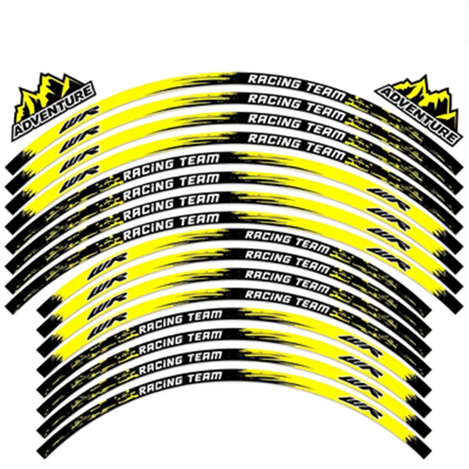 Motorcycle Wheel Sticker Motocross Rim Stripe Decals for WR250R WR250F WR450F WR 250R 250F 450F WR155R 21/18