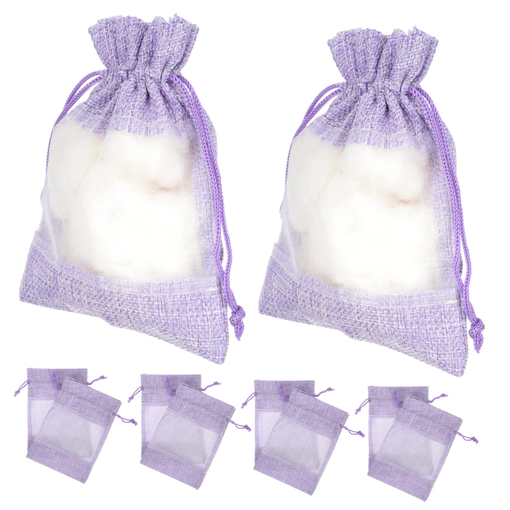 LIFKOME 10pcs Empty Lavender Sachet Bags Drawstring Scent Bags for Home Car Present