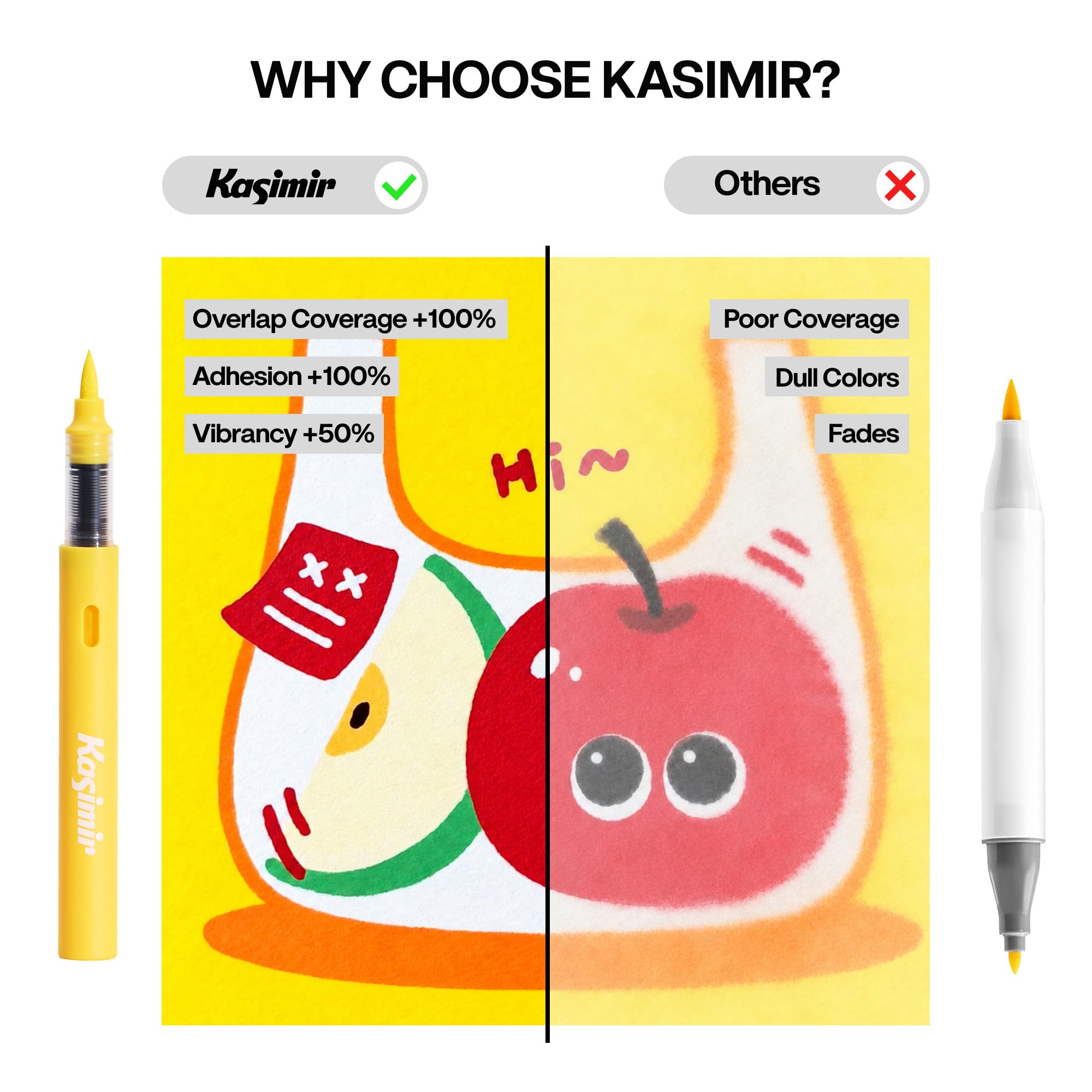 Kasimir Acrylic Paint Markers - 24 Colors -3