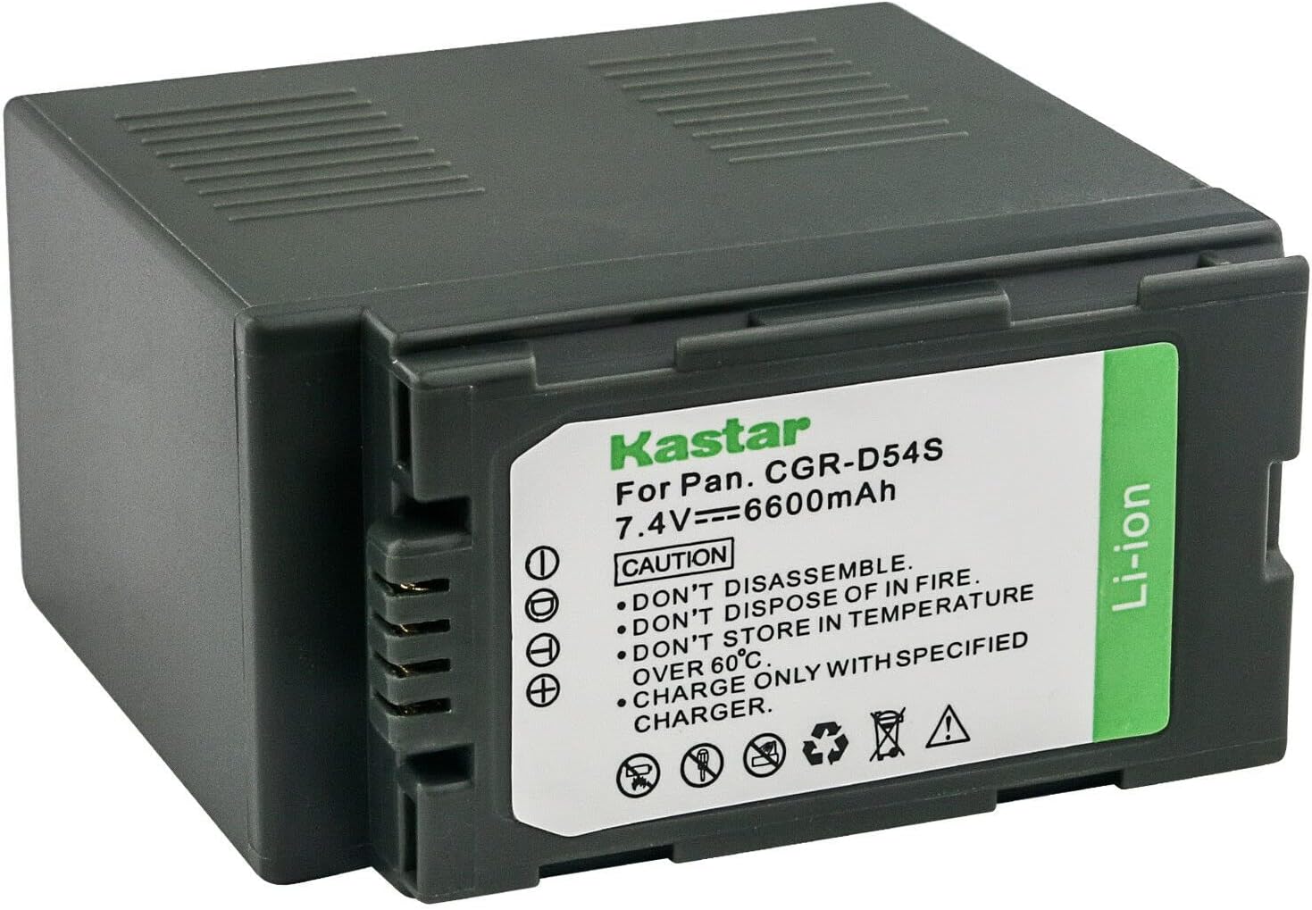 Kastar 2-Pack CGR-D54 Battery Replacement for Panasonic AG-HPX250EN AG-HPX250P AG-HPX250PJ, AG-HPX255 AG-HPX255P AG-HPX255EJ, AG-HVX200 AG-HVX200A AG-HVX200E AG-HVX200P AG-HVX200AP AG-HVX200AEN Camera