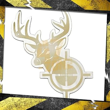 Cobra Tek Deer Head 3D Car Emblem Badge Decal Sticker | Polished Stainless Steel Metallic Finish | Universal Vehicle Fitment | Exterior Accessories 1 piece