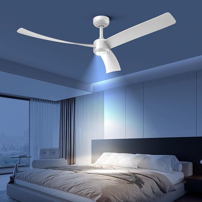 Ventilador de Techo 52 Pulgadas con Luz LED y Control Remoto miniatura 9