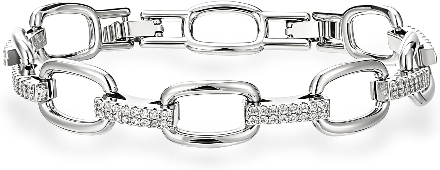 14K Gold and Silver Plated Special Cain Link with Toggle Clasp Closure in Daily or Party for Women Fashion Jewelry Gifts