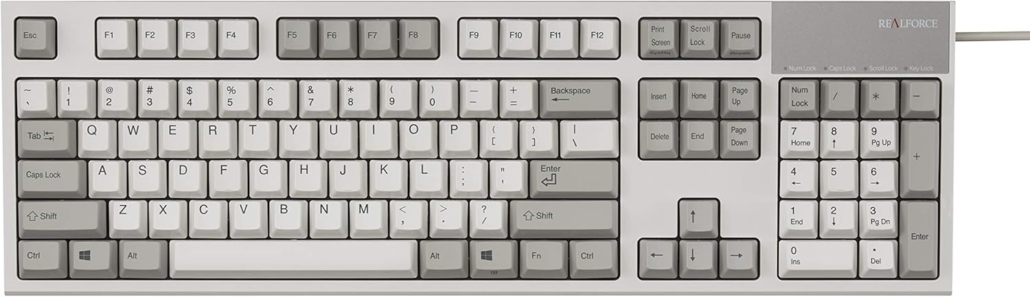 Hottest Sales Realforce R2 Keyboard (Full, Ivory, 55G)