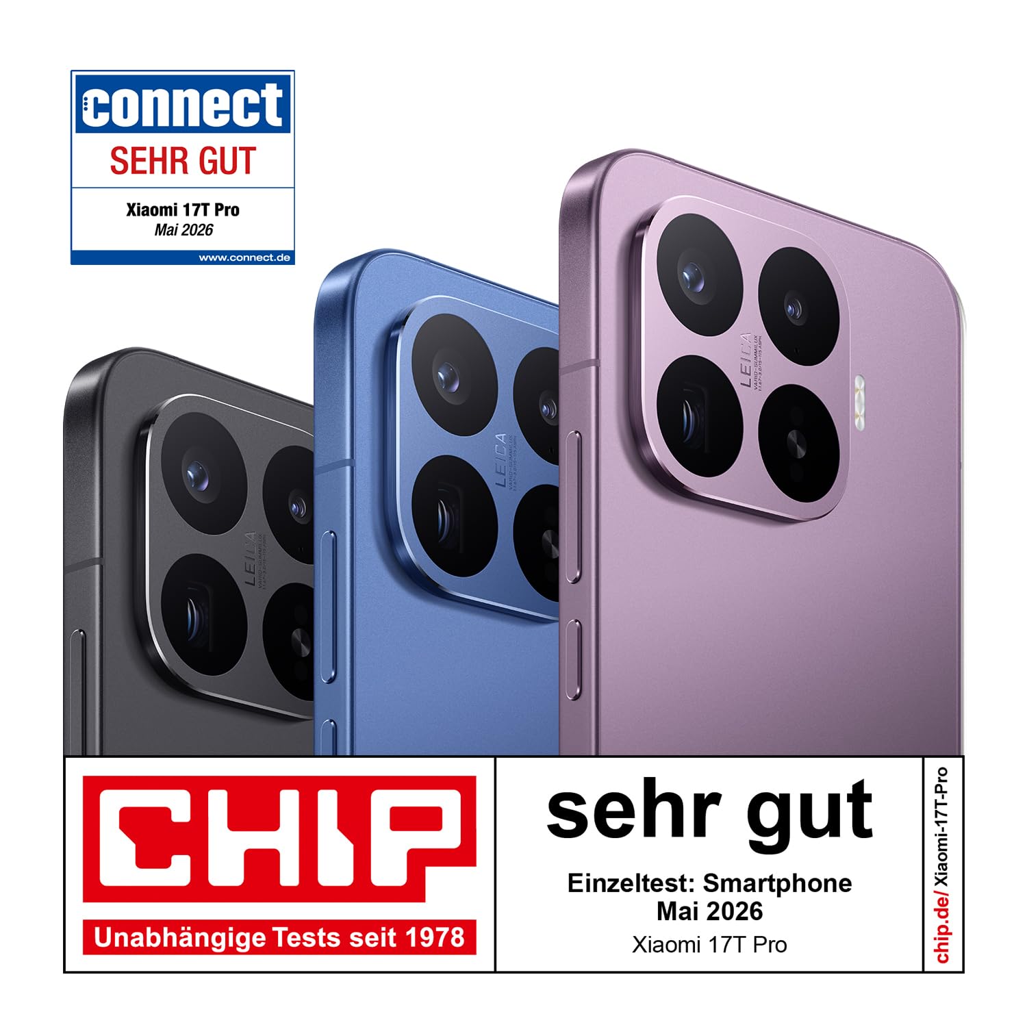 Xiaomi 17T Pro Smartphone 12GB+512GB- Handy mit Android, 6,83 Zoll 144Hz Eye-Care Display, 7000mAh Silizium-Kohlenstoff-Akku, Leica 5x Telekamera, 100W HyperCharge, Schwarz, 3 Jahre Herstellergarantie