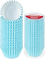 Vista 11 de Caperci - Forros para cupcakes resistentes de tamaño estándar, blancos, 150 unidades - Tazas de hornear para magdalenas de papel resistentes a