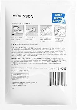 McKesson Instant Cold Packs 5 x 7 [24 Pack] - Instant Ice Packs for Injuries Disposable, Pain Relief, Swelling, Sprains - Travel Cold Compress for Sports, First Aid, Toothache