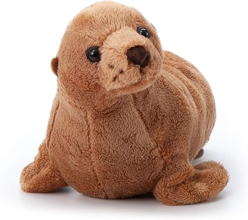 Miniatura 2 de The Petting Zoo Peluche de león marino, regalos para niños, animales salvajes del zoológico Onez, juguete de peluche de león marino de 12 pulgadas