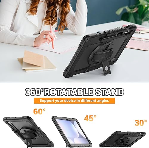 Miniatura 126 de SEYMAC Funda para Samsung Galaxy Tab S10 Lite/S10 FE/ S9 FE/ S9 5G (10.9''/11''), resistente a prueba de golpes con protector de pantalla, soporte