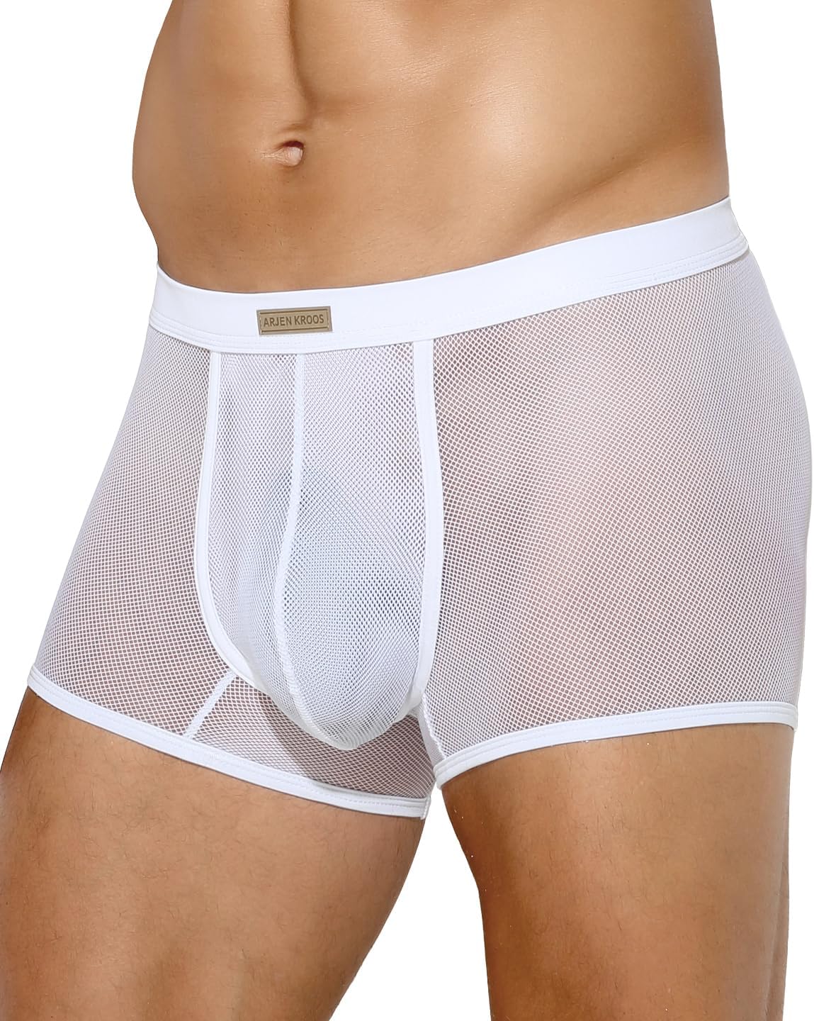 Arjen Kroos Sexy Underwear for Men Breathable Mesh Boxer Briefs Comfort Soft Trunks