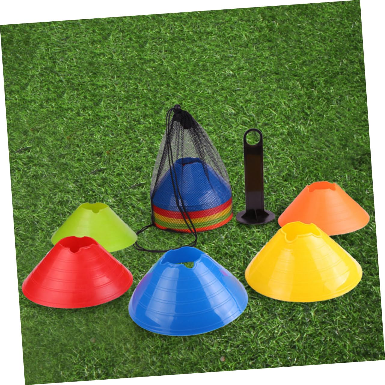 Toddmomy 25 Conos de Fútbol para Entrenamiento de Fútbol ​​ de Entrenamiento de Fútbol ​​Conos de Agilidad Material de Polietileno Fáciles de Ver para Niños Y Niñas Adultos Entrenamiento Deportivo