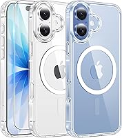 Vista 189 de FNTCASE Funda para iPhone 15 Plus: Fundas magnéticas transparentes para teléfono con protector de pantalla compatible con Magsafe Slim Anti