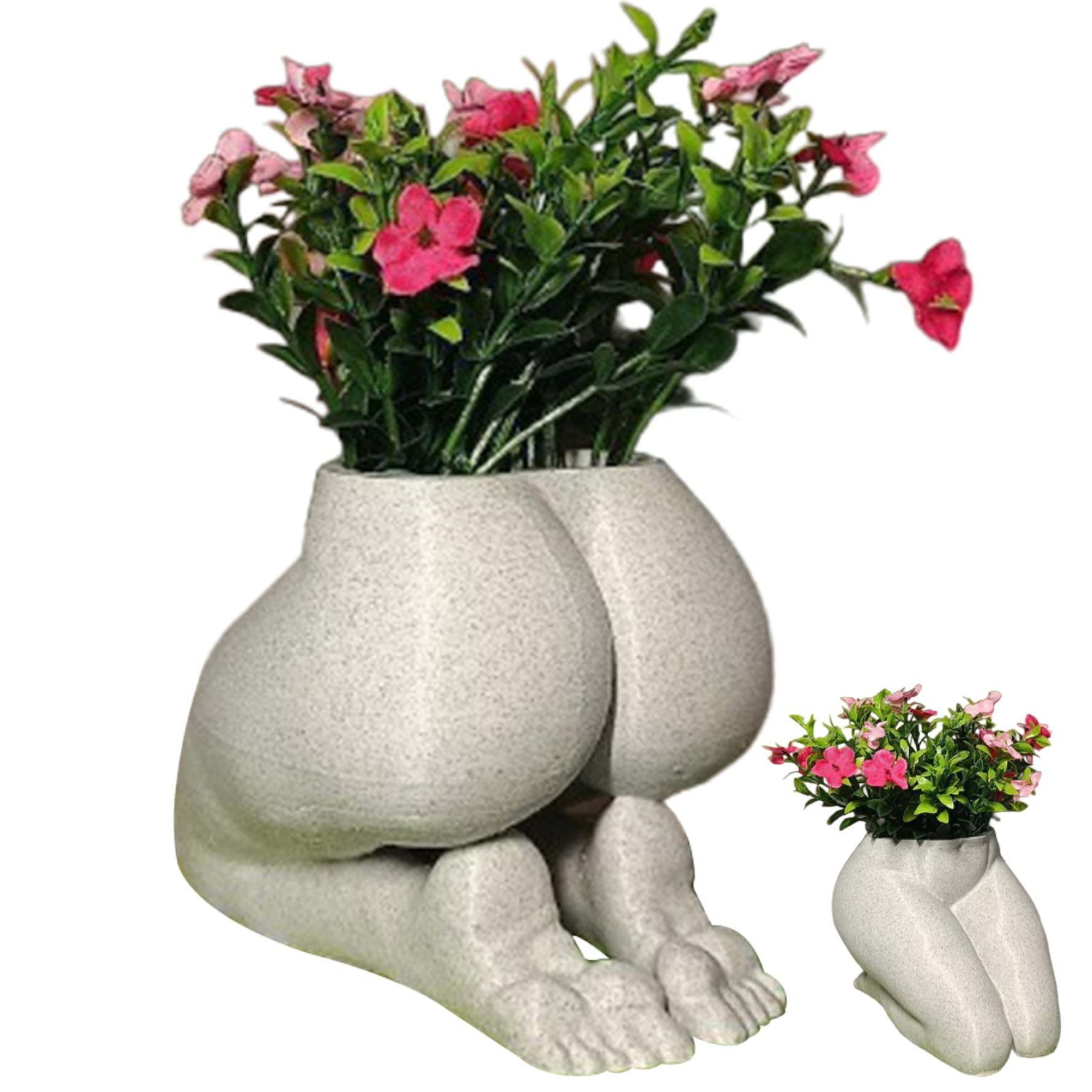Pots de fleurs en forme de fesse en résine idée cadeau créatif