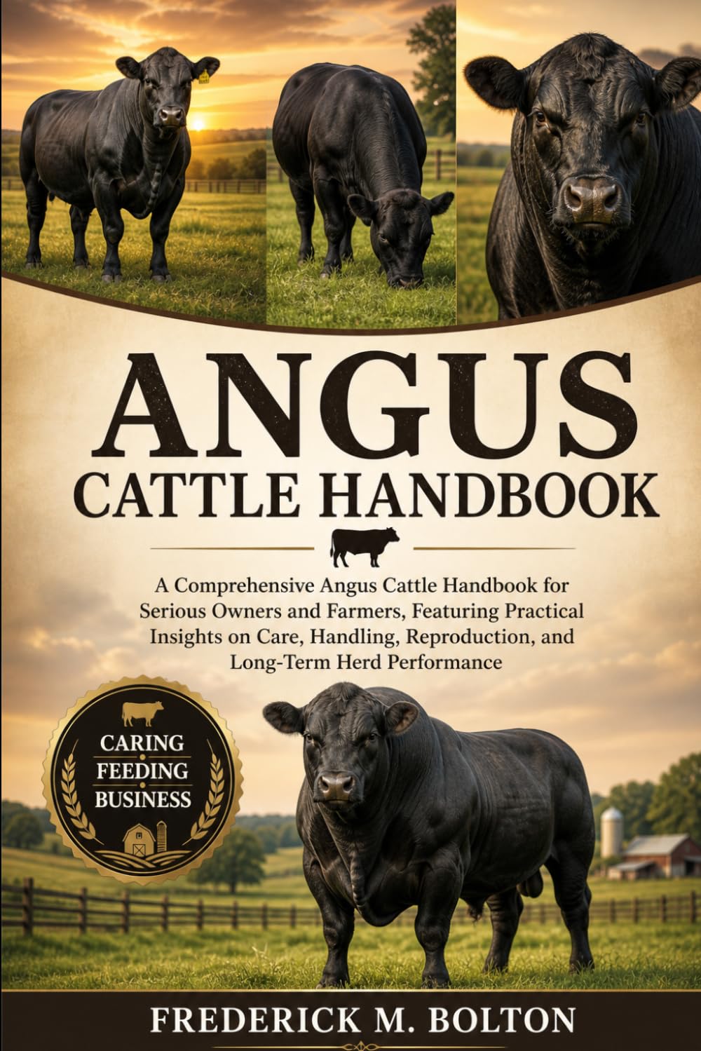 ANGUS CATTLE HANDBOOK: A Comprehensive Angus Cattle Handbook for Serious Owners and Farmers, Featuring Practical Insights on Care, Handling, Reproduction, and Long-Term Herd Performance