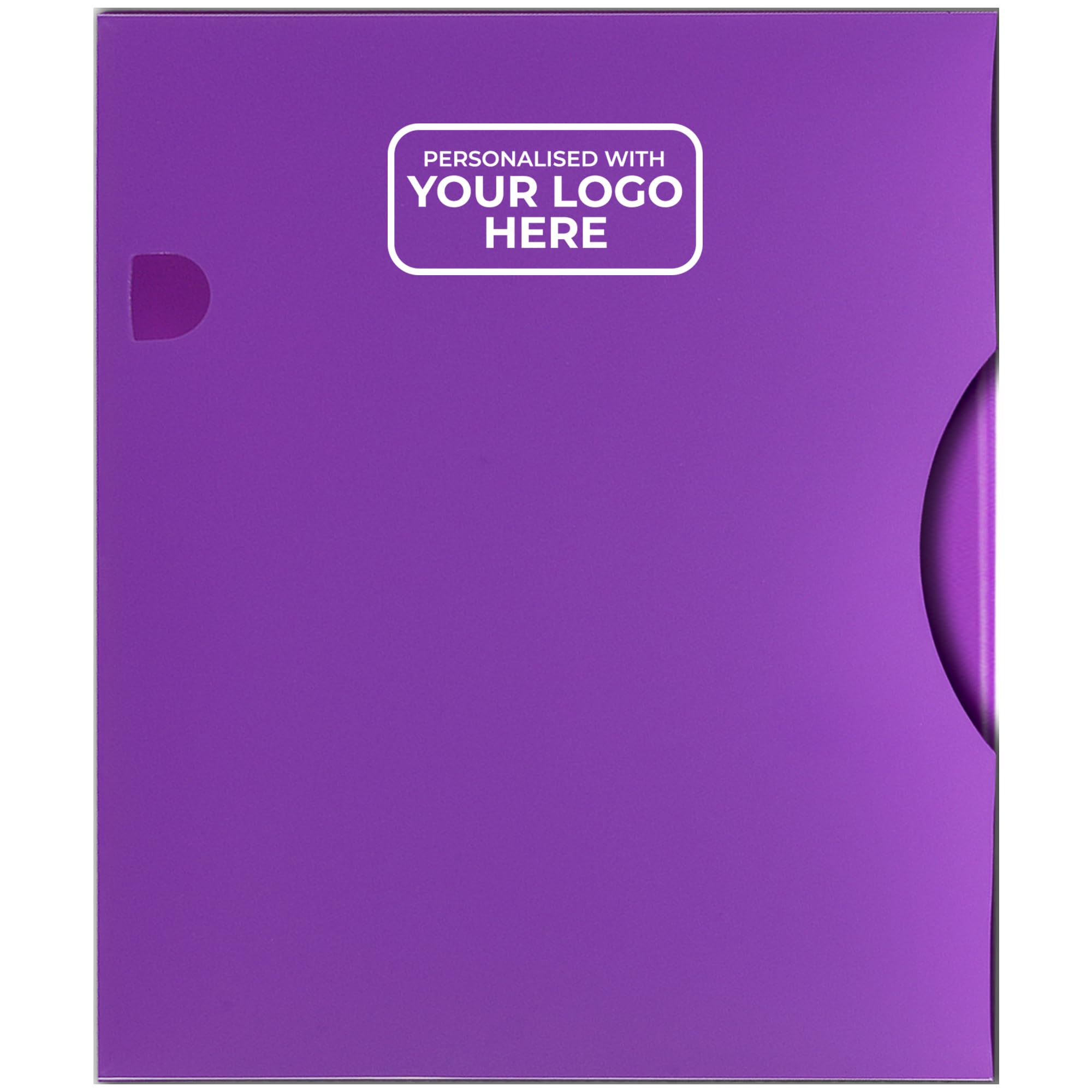 Arpan Personalised Custom Logo A4 Display Book 150 Pockets, Flip File Storage Folder with Clear Plastic Sleeves, A4 Wallet Folder for Documents, Reports, Artwork, Presentations & Projects (Purple)