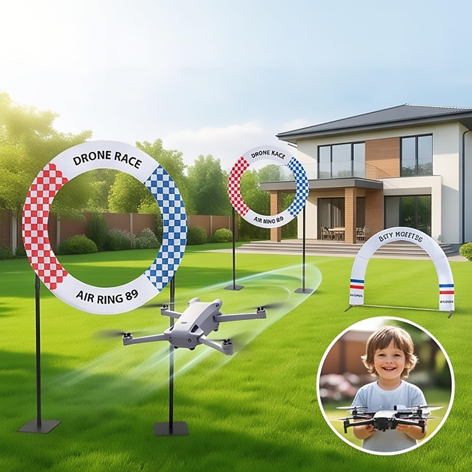 Drone Obstacle Course Gate Kit, RC FPV Racing Training Set