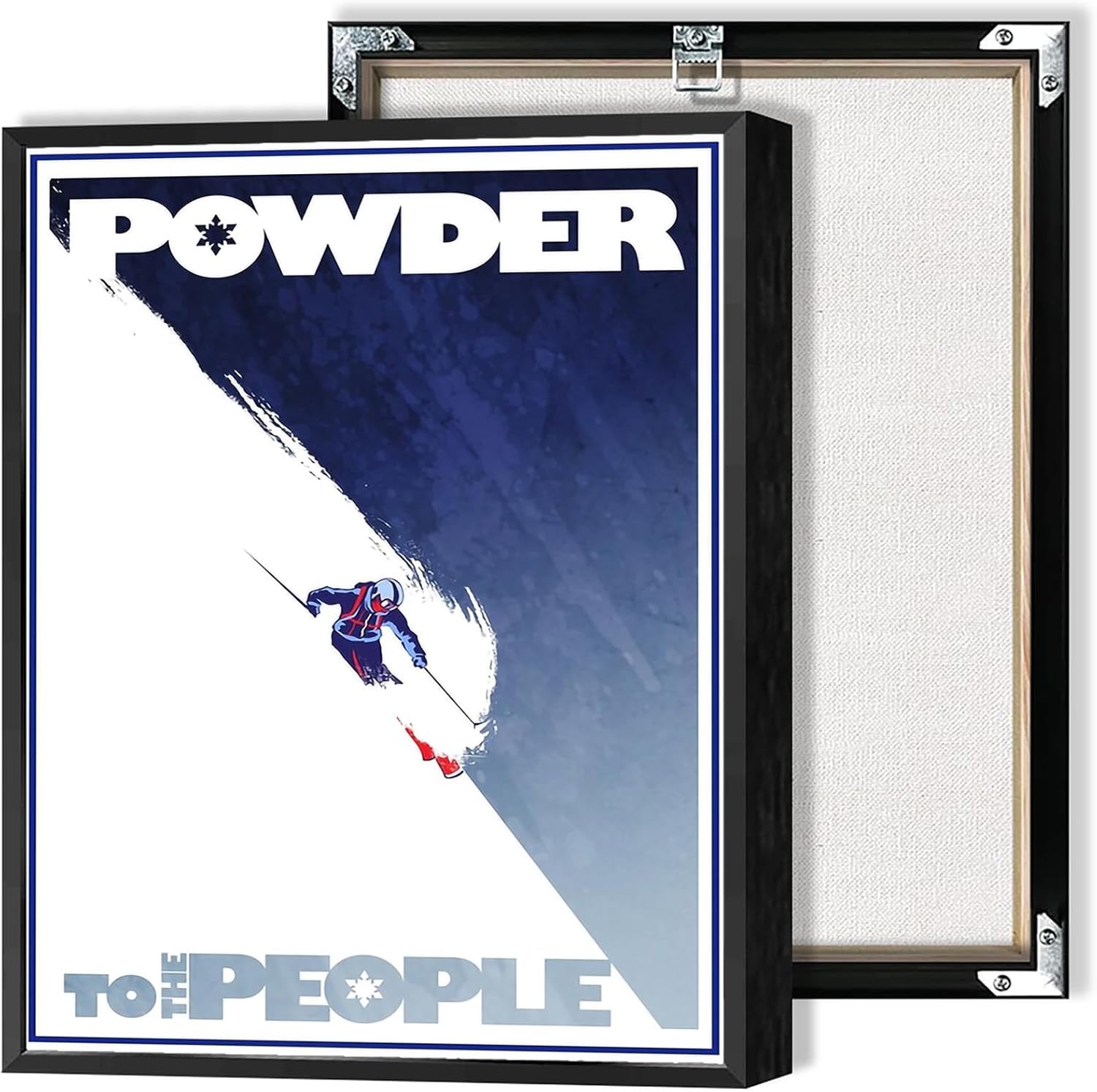 Retro Skiing Sports Canvas Posters Winter Cool Snow Mountain Ski Action Wall Art Extreme Sports Prints Painting For Living Room Apartment Dorm Wall