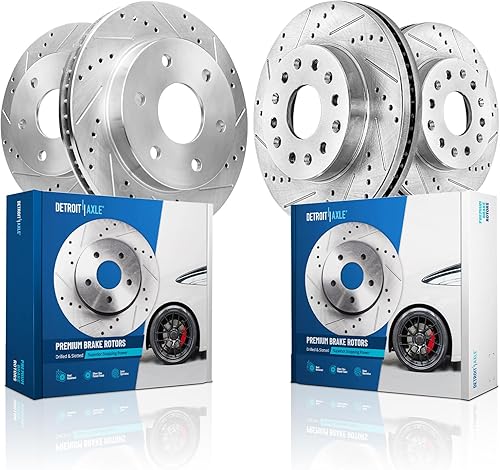 Miniatura 35 de Detroit Axle - Rotores de freno delanteros prémium de 13.97 pulgadas para Shelby GT500 2007-2012 - [3/21/2010-2012 Ford Mustang con frenos Brembo]