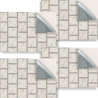Stick & Go Repositionable Self Adhesive Dolls House Wallpaper 1:24 Scale (Set of 4 Sheets) - Grey Slabs - No. 65