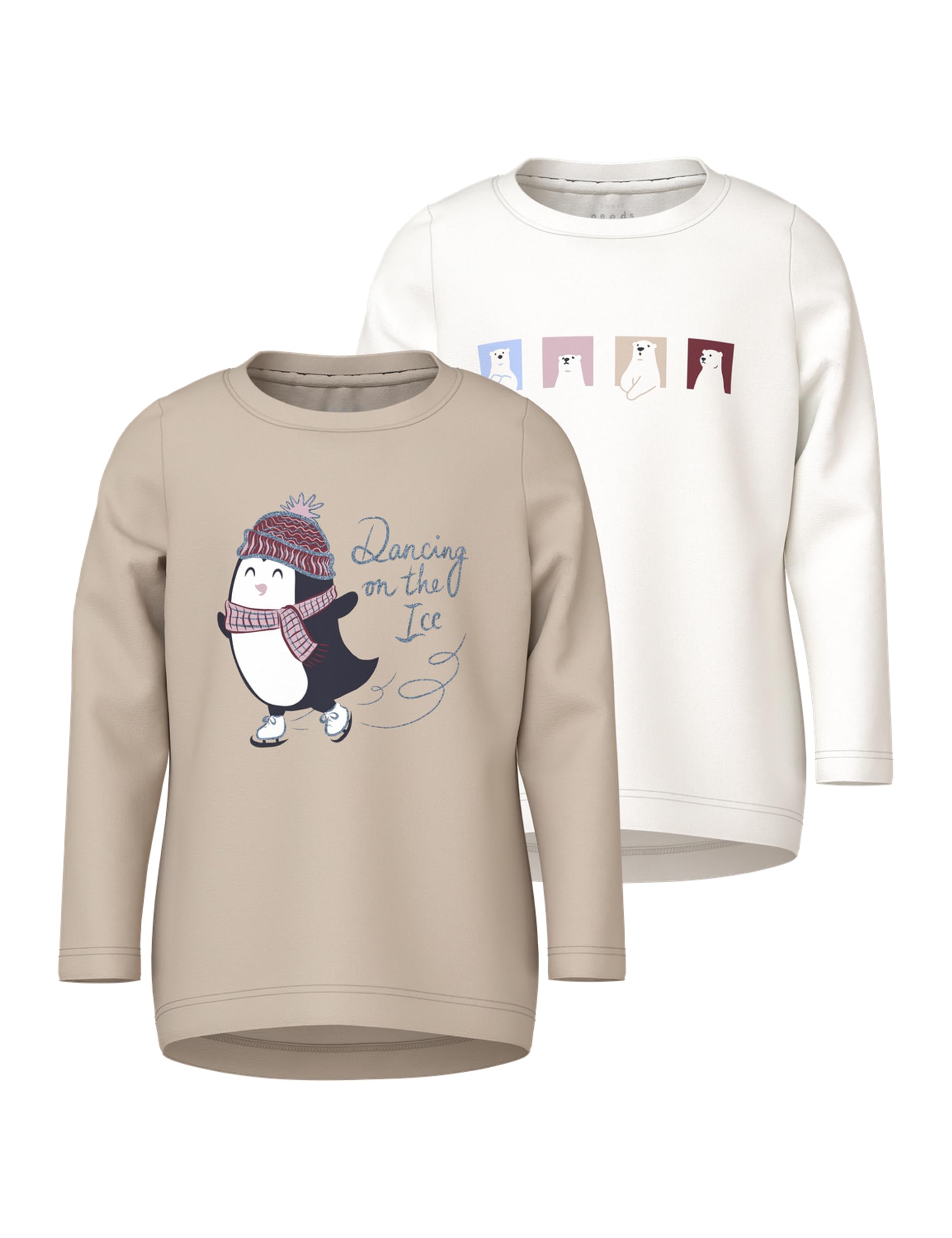 Name IT Mädchen Nmfvix 2p Ls Top Nmfvix 2P Ls Top (2er Pack)