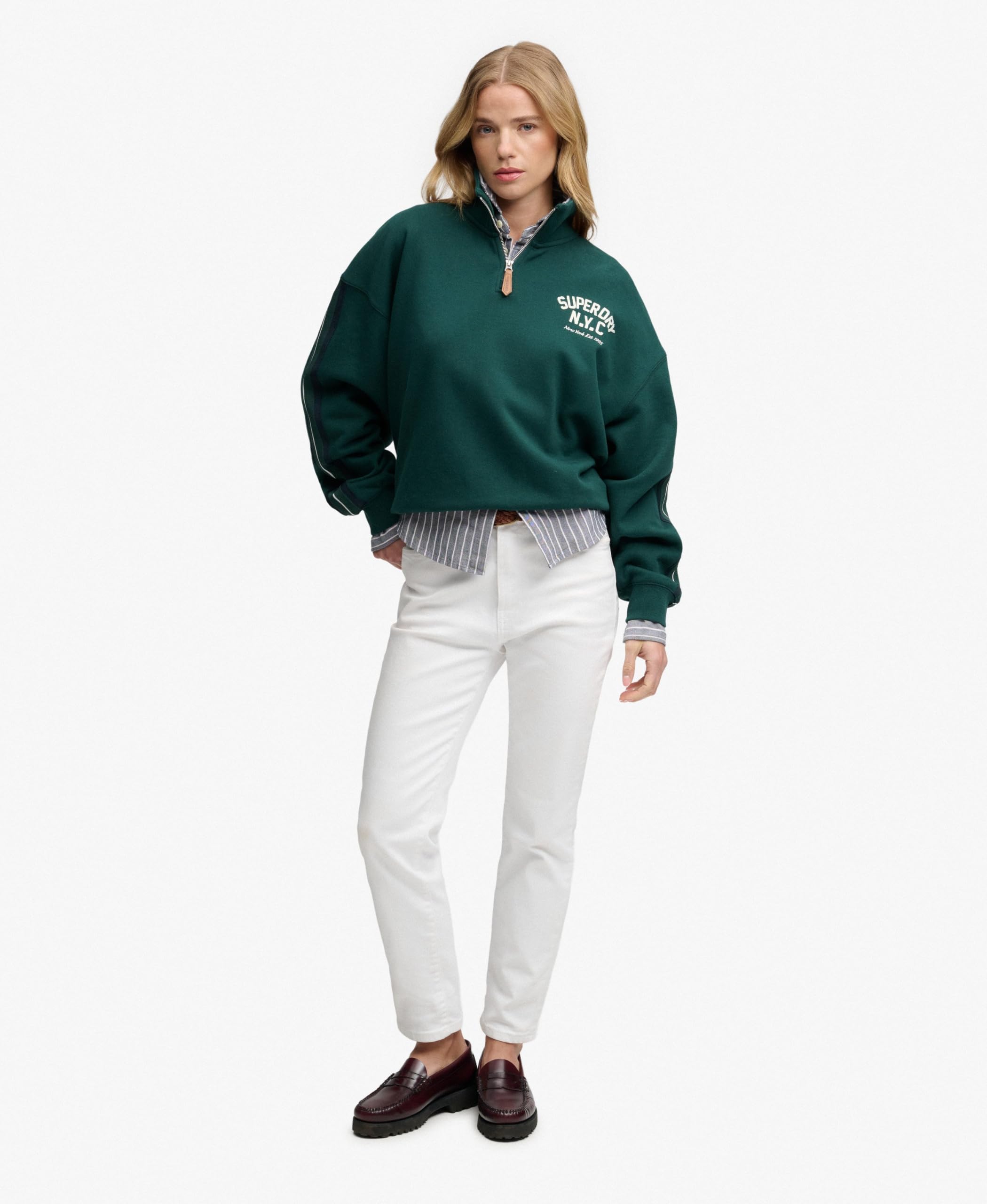 Superdry Bluza Kobiety Country Club Applique Half Zip