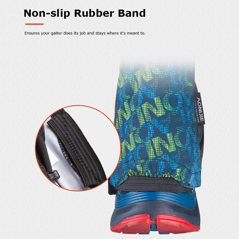Keep outdoor 1 Pair Low Trail Running Gaiters Sandproof Ankle Gaiters Lightweight Protective Reflective Shoe Covers for Hiking Walking Marathon : Sports & Outdoors