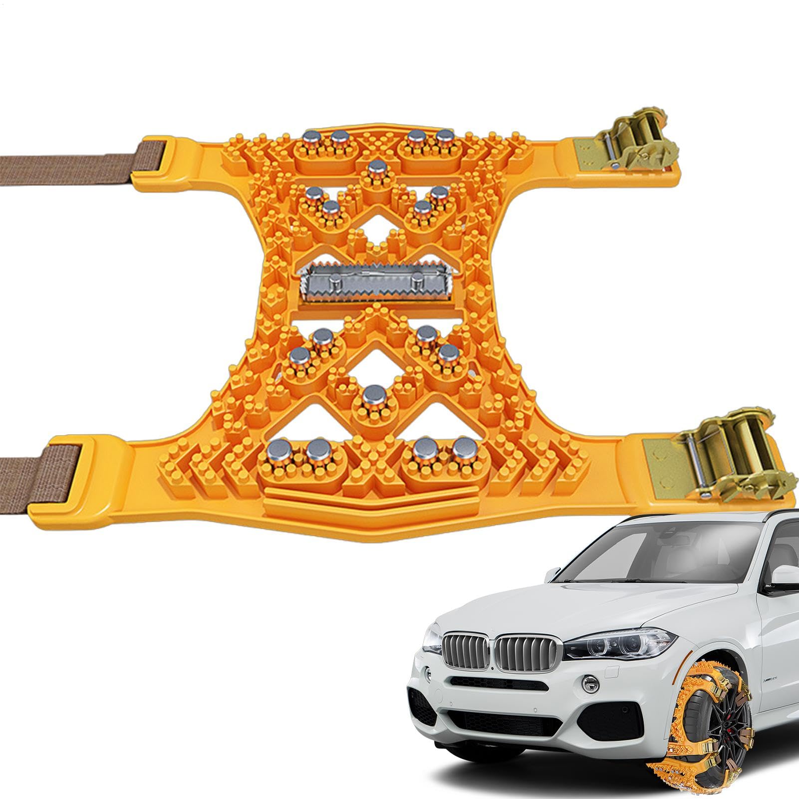 Catene Da Neve Universali Per Pneumatico, Catena Auto Pneumatico Antiscivolo, Calze Neve Auto, Catene Da Neve In Metallo, Compatibili Con Automobile E SUV, Realizzate In Acciaio Legato