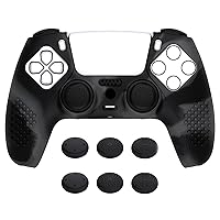 Vista 32 de eXtremeRate PlayVital Clear White 3D Studded Edition Anti-Slip Silicone Cover Skin for ps5 Controller, Soft Rubber Case for ps5 Wireless Controller