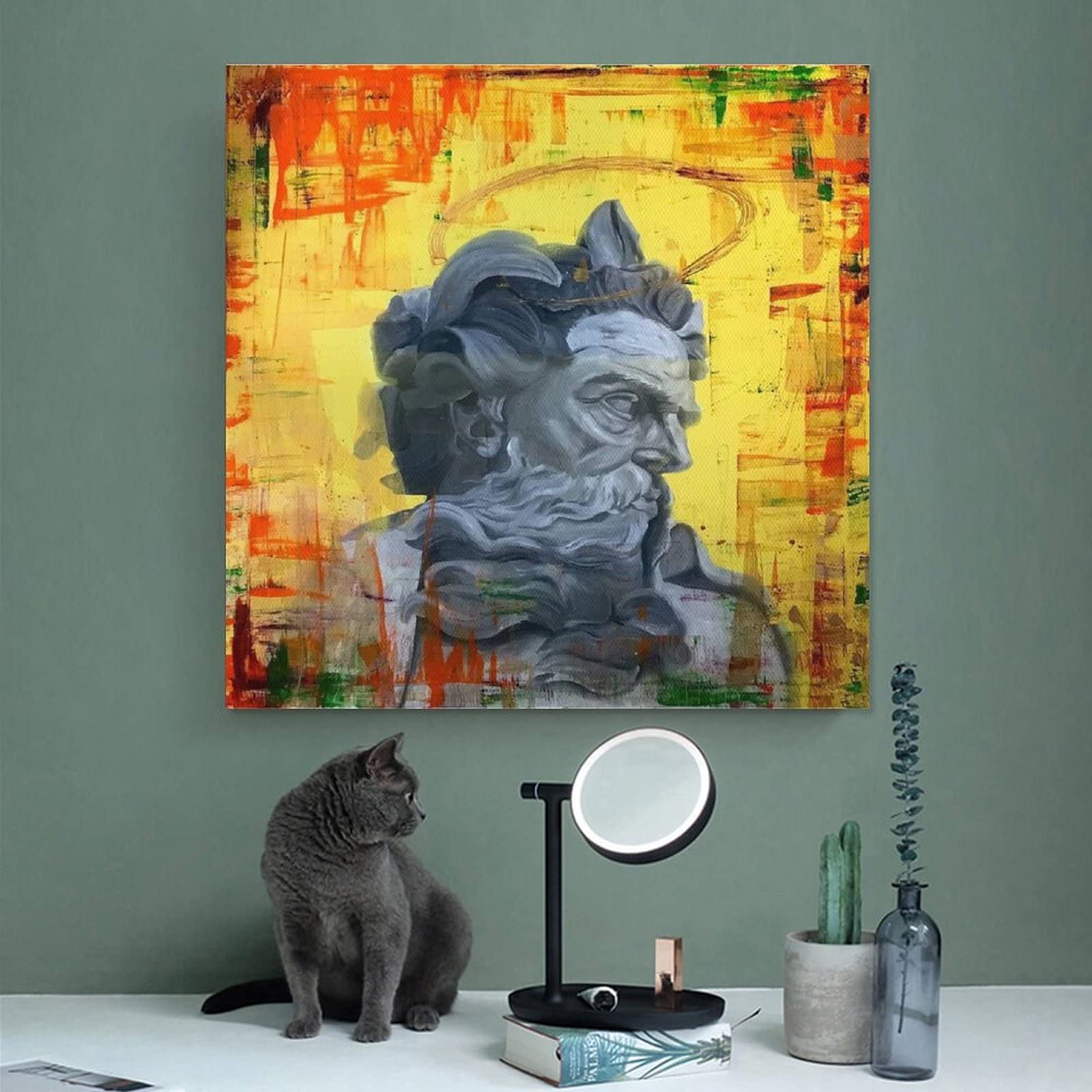 Farby i odcienie mural plakaty do pokoju plakat dekoracyjny obraz płótno sztuka ścienna salon plakaty sypialnia obraz 24 × 24 cale (60 × 60 cm)