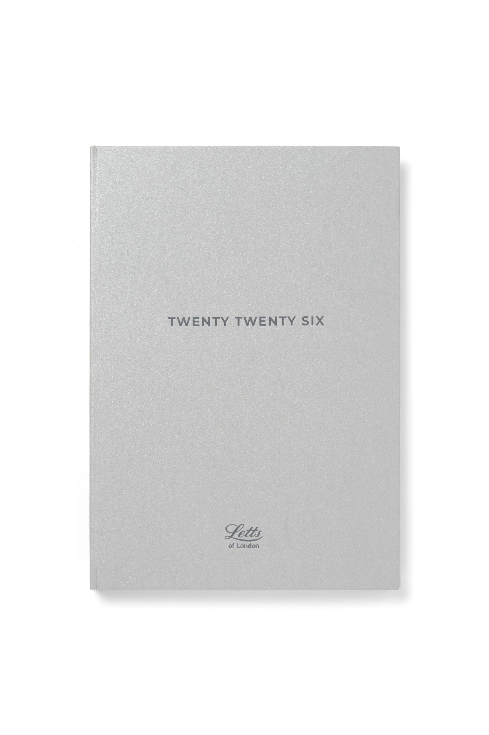 Letts of London Titanium A5 week to view 2026 diary - Silver 26-082583