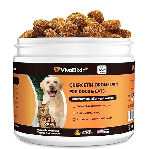 Quercetin & Bromelain for Dogs & Cats with Colostrum &