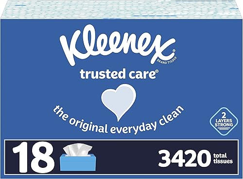 Miniatura 8 de Kleenex Pañuelos faciales para uso diario, 210 pañuelos por caja plana, paquete de 18 Blanco
